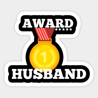 Award Trophy Best Husband i love my husband gift Sticker